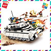 Bộ đồ chơi xếp hình thông minh lego quân sự qman xe tăng trắng 3206 cho - ảnh sản phẩm 6