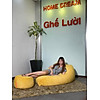 Bộ ghế lười lovechair vàng gold vải lông luxury home dream - ảnh sản phẩm 3