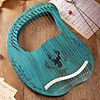 Đàn hạc lyre harp cega 19 dây màu xanh cg02 - ảnh sản phẩm 1