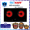 Bếp âm hồng ngoại đôi kaff kf-fl101cc - tặng kèm bộ nồi fivestar - ảnh sản phẩm 1