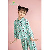 Bộ đồ pijama lanh quần dài, áo dài bé gái b70.2106 - thời trang gia đình vt - ảnh sản phẩm 4