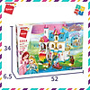 Bộ lắp ghép đồ chơi lego cho bé gái từ 6 tuổi qman 32014 lâu đài cầu vồng - ảnh sản phẩm 5