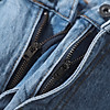 Quần jeans xanh nhạt wash rách df form slimfit 220701 - ảnh sản phẩm 9