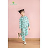 Bộ đồ pijama lanh quần dài, áo dài bé gái b70.2106 - thời trang gia đình vt - ảnh sản phẩm 2