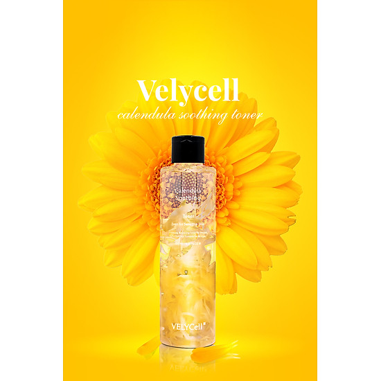 Nước cân bằng da hoa cúc velycell calendula soothing toner 200ml - ảnh sản phẩm 4