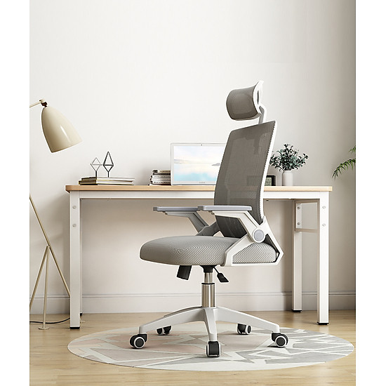 Ghế văn phòng thời trang & thiết kế ergonomic 8723-xam giúp làm việc cả - ảnh sản phẩm 1