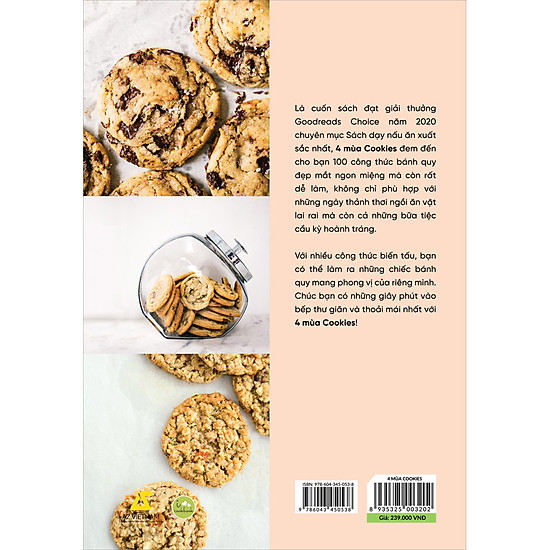 Cuốn sách 4 mùa cookies - 100 công thức bánh quy siêu dễ làm tại nhà - ảnh sản phẩm 2