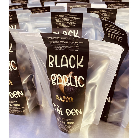 Tỏi đen aum nguyên vỏ túi nhôm black garlic 125g - ảnh sản phẩm 2