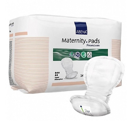 Băng lót sản phụ diệt khuẩn abena maternity pad gói 14 miếng - ảnh sản phẩm 3