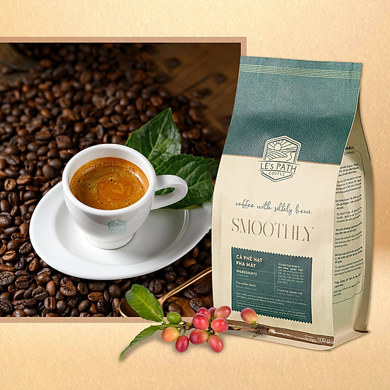 Cà phê hạt pha máy 250g - lê s path coffee smoothly. hương cà phê mượt mà - ảnh sản phẩm 1