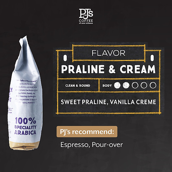 Cà phê hạt pj s coffee praline & cream flavored roast - ảnh sản phẩm 2