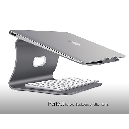 Đế nâng tản nhiệt hợp kim nhôm nguyên khối cho laptop macbook vu studio - ảnh sản phẩm 7