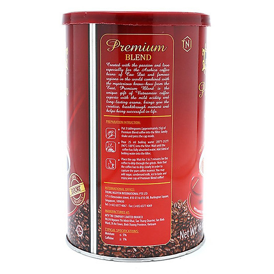 Cà phê king coffee premium blend - lon 450g - ảnh sản phẩm 4