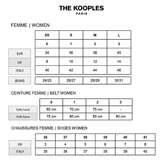 The kooples - đầm mini cổ trụ tay dài belted white with pockets frob21035k - ảnh sản phẩm 6