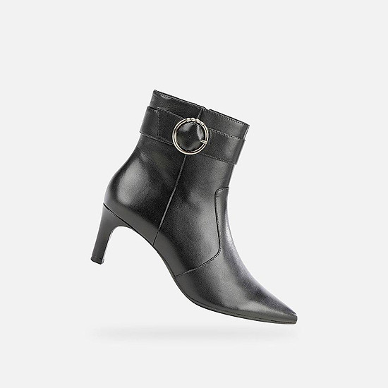 Giày boots nữ geox d bibbiana c - black - ảnh sản phẩm 2