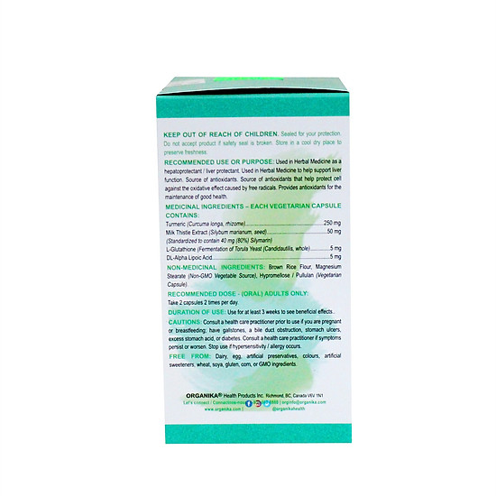 Liver pro - organika - chai 60 viên - giúp bảo vệ gan - ảnh sản phẩm 3