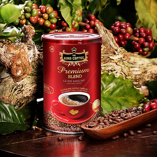 Cà phê king coffee premium blend - lon 450g - ảnh sản phẩm 7