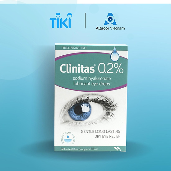 Clinitas 0.2% - nước nhỏ mắt, nước mắt nhân tạo hộp 30 tép - ý - chính hãng - ảnh sản phẩm 3