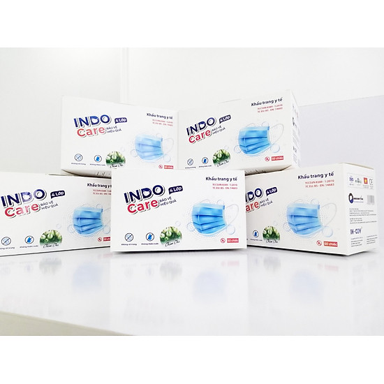 Combo 5 hộp khẩu trang indo care - tinh dầu thiên nhiên tặng thêm 1 hộp - ảnh sản phẩm 6