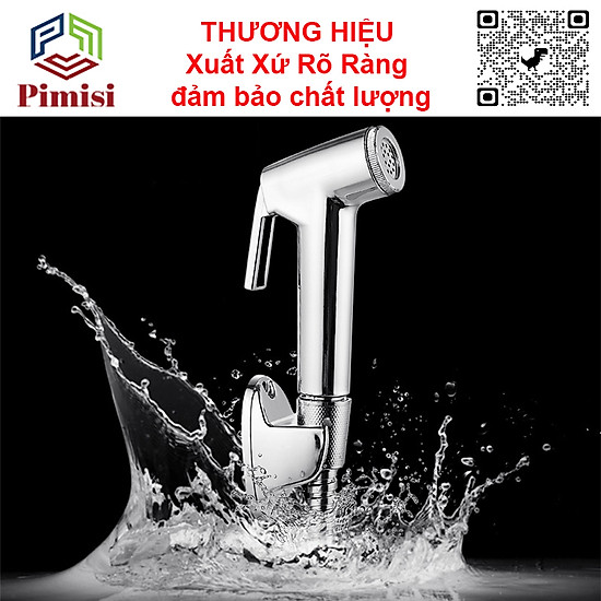 Vòi xịt vệ sinh bồn cầu toilet trong nhà tắm tăng áp pimisi chịu áp lực - ảnh sản phẩm 2