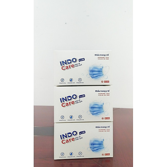 Combo3 tiết kiệm khẩu trang y tế tiêu chuẩn châu âu indo care 4 lớp kháng - ảnh sản phẩm 5