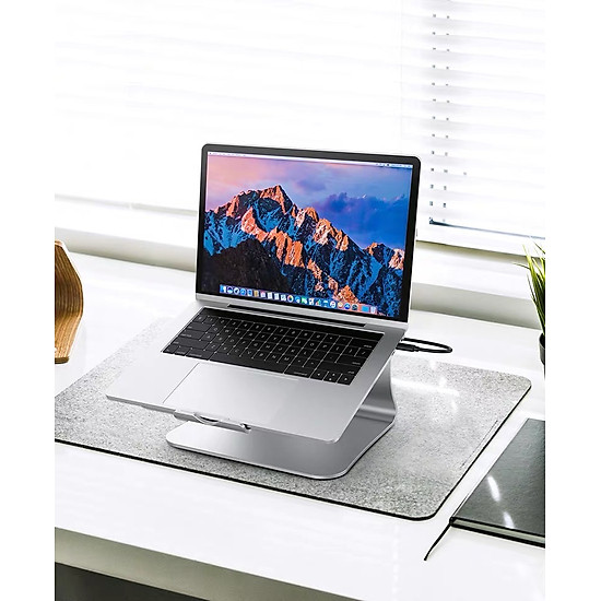 Đế nâng tản nhiệt hợp kim nhôm nguyên khối cho laptop macbook vu studio - ảnh sản phẩm 5