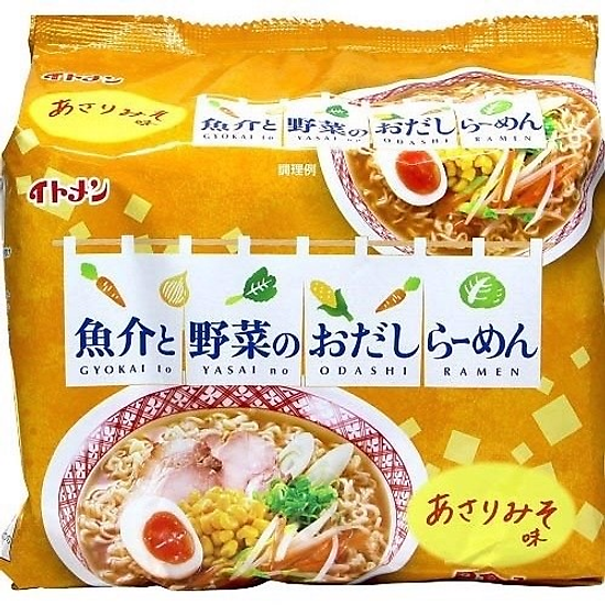 Mì súp hải sản và rau vị miso itomen odashi ramen miso 5p18g t - ảnh sản phẩm 1