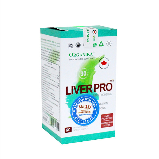 Liver pro - organika - chai 60 viên - giúp bảo vệ gan - ảnh sản phẩm 1