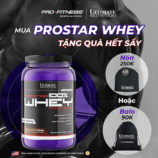 Whey protein tăng cơ giảm mỡ prostar 100% ultimate nutrition - ảnh sản phẩm 1