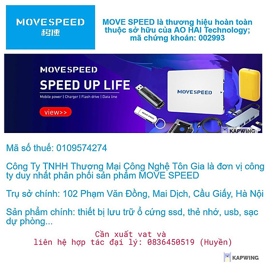 Ổ cứng ssd move speed sata iii 256gb - hàng chính hãng - ảnh sản phẩm 2