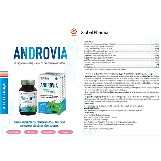 Viên uống androvia dược phẩm an châu xuyên tâm liên giảm cảm cúm, ho - ảnh sản phẩm 5