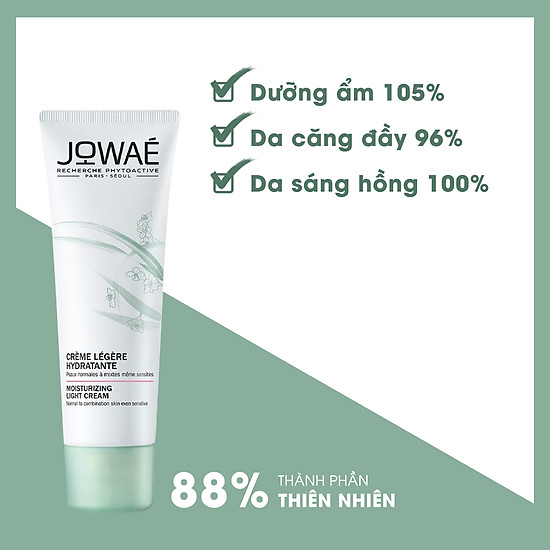 Kem dưỡng ẩm dịu nhẹ jowae mỹ phẩm thiên nhiên từ pháp moisturizing light - ảnh sản phẩm 3