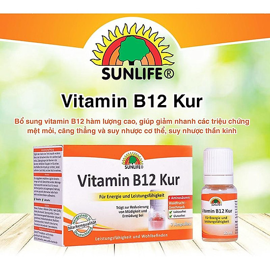 Sunlife vitamin b12 kur - made in germany - ảnh sản phẩm 3