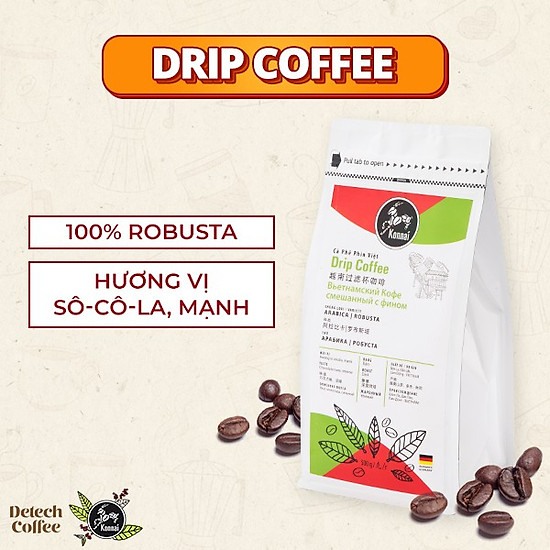 Cà phê rang xay nguyên chất konnai - drip coffee - ảnh sản phẩm 1