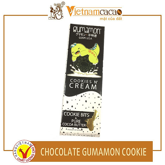 Socola khủng long gumamon socola cookies cream - cookies & cream chocolate - ảnh sản phẩm 1