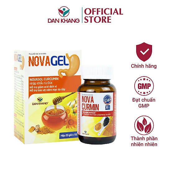 Combo viên uống tinh chất nghệ hỗ trợ giảm đau dạ dày novacurmin hủ 30v + - ảnh sản phẩm 2