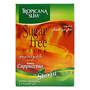 Cà Phê Ăn Kiêng Cappuccino Với Chiết Xuất Cỏ Ngọt Tropicana Slim 8 Gói x