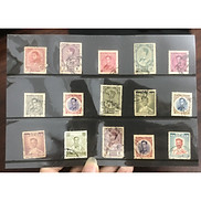 Tem sưu tầm, Bìa ghép tem Cổ Thái Lan, hình ảnh đức vua 15 tem khác nhau