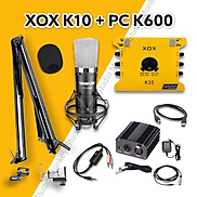 Bộ Mic Hát Livestream Soundcard XOX K10 2020 & Mic TAKSTAR PC K600 Chất