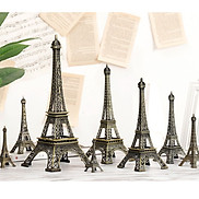 Mô hình Tháp Eiffel 3D bằng kim loại 25cm decor để bàn làm việc đẹp