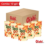 Combo 10 túi Oishi Trà Xanh Vị Đào TeaGo 190ml túi