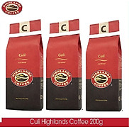 Combo 3 gói Cà phê Rang xay Culi Highlands coffee 200g