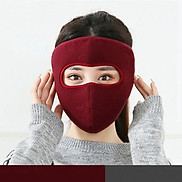 Khẩu trang ninja vải nỉ kính che kín mặt kín tai chống nắng gió lạnh bụi
