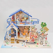 Mô hình đồ chơi lắp bằng gỗ DIY trang trí ngôi nhà búp bê thu nhỏ 13844 có