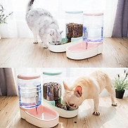 Bát Ăn Tự Động, Bình Uống Nước Tự Động Cho Chó Mèo Dung Tích 3,8L