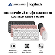 Combo Bàn phím và chuột Bluetooth Logitech K380s + M350s - Easy-Switch