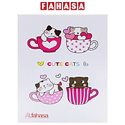 Tập Học Sinh Kẻ Ngang 200 Trang 70gsm - Cute Cats FAHASA Mẫu Bìa Giao Ngẫu