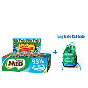 Tặng Balo Rút Milo Thùng 48 Hộp Sữa Nestlé Milo Ít Đường 180ml Hộp