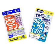 COMBO Viên Uống Hỗ Trợ Xương Khớp DHC Canxi - Vitamin Tổng Hợp Nhật Bản