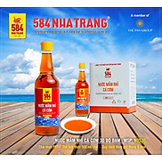 Thùng 6 chai Nước mắm Nhỉ Cá Cơm 30 độ đạm- 584 Nha Trang - Chai PET 500ml
